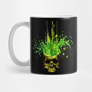 Skull Paint Explosion Mug